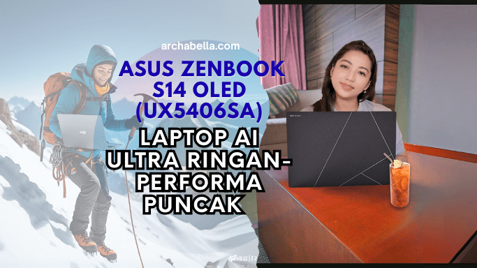 asus zenbook s14 oled ux5406sa laptop ai ultra ringan performa puncak